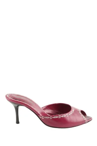 Sergio Rossi Mule à talon rouge style décontracté
