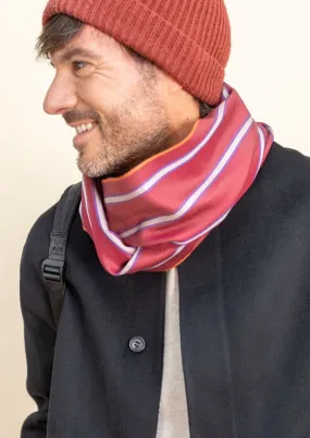 Snood en soie laine bordeaux