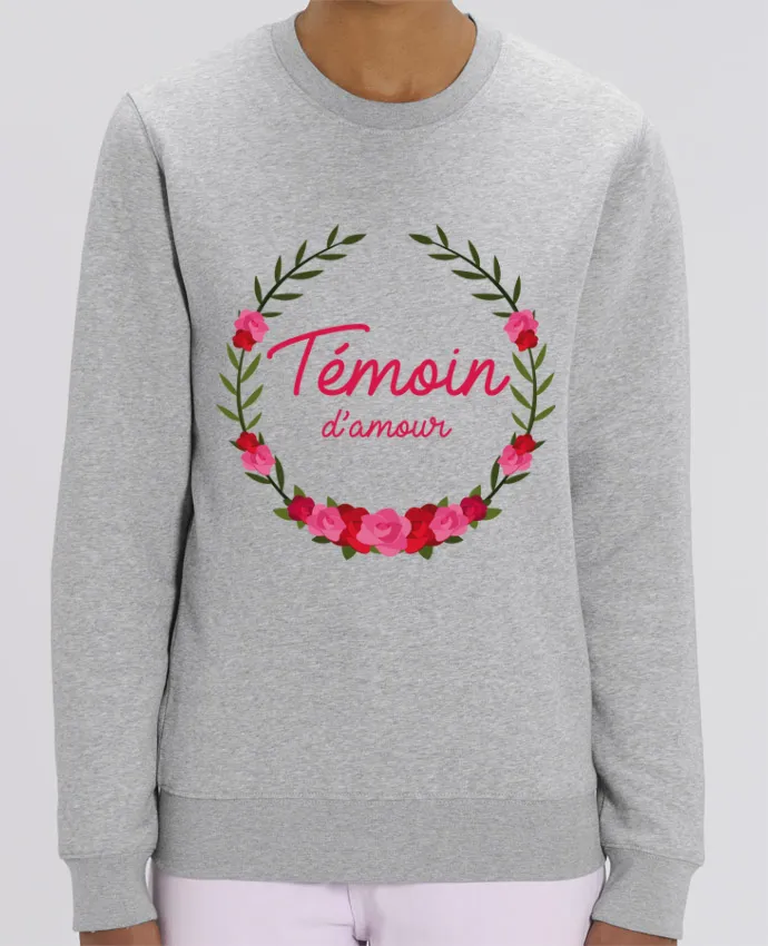 Sweat-shirt Témoin d'amour Par FRENCHUP-MAYO