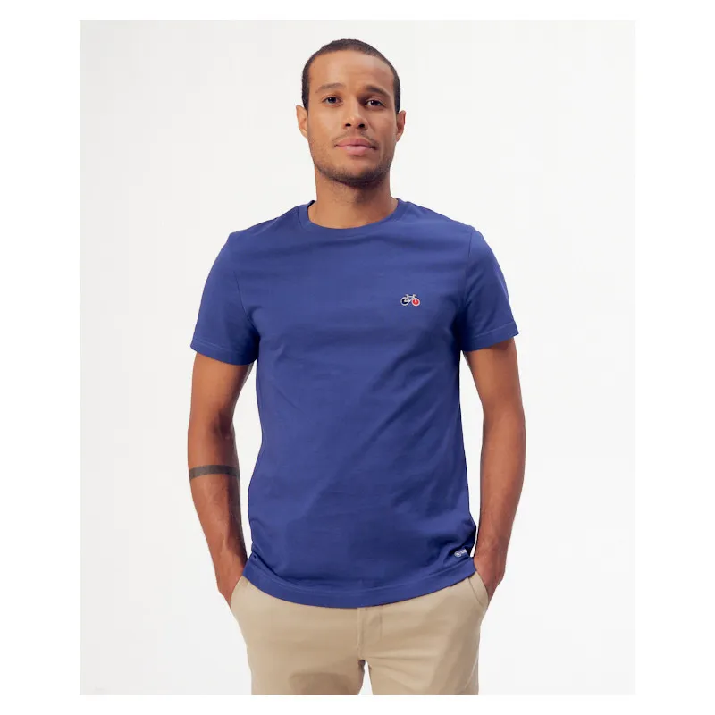 Tee-shirt Baptiste Velo Bleu Indigo Foncé