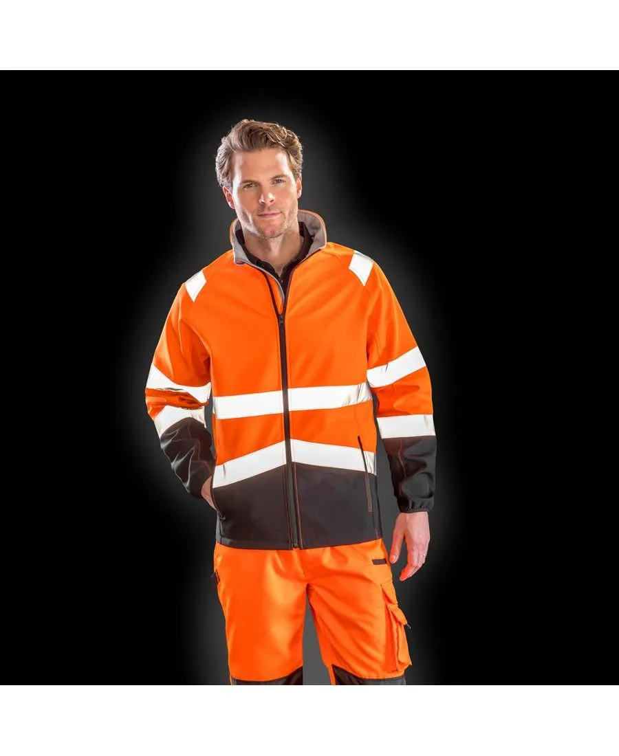 VESTE SOFTSHELL HAUTE VISIBILITEE